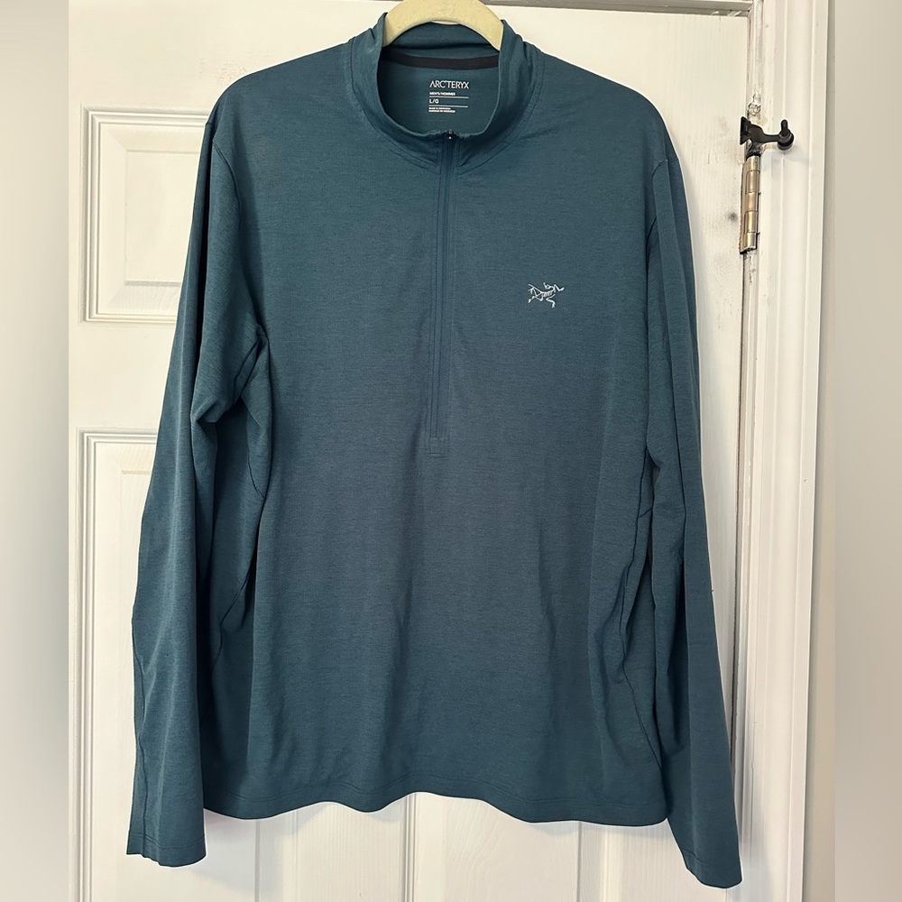 Arc'teryx Men's Lightweight 1/4 Zip Shirt Jacket Teal